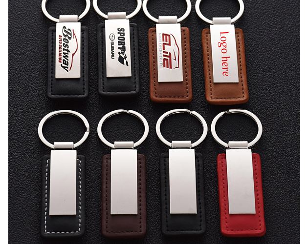 PU Leather Metal Key Tag