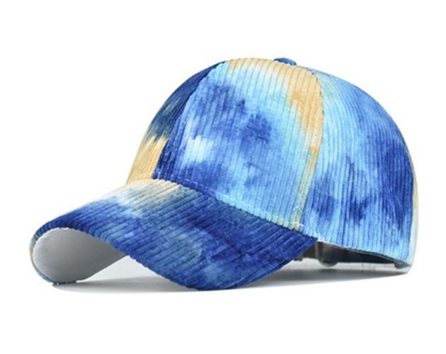 Corduroy Tie-Dye Hip Hop Baseball Cap