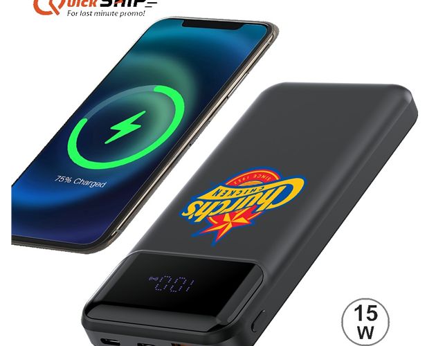 Santa Ana Digital Display Wireless Power Bank PD 15W-10000mAh