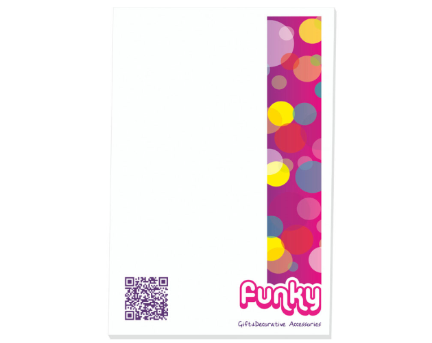 9" x 6" - 25 Sheet Notepad Custom Pad