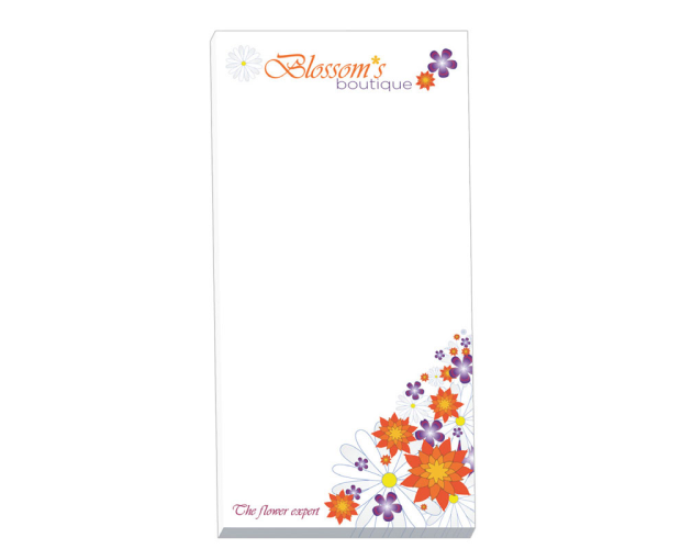 3" x 6" - 25 Sheet Notepad Custom Pad
