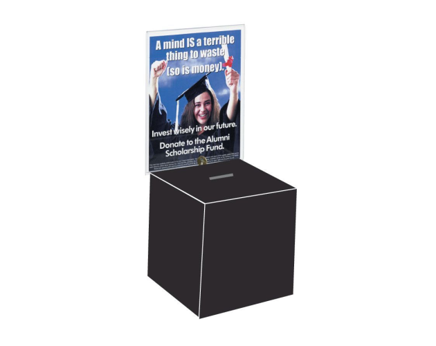 Black Acrylic Locking Entry Box