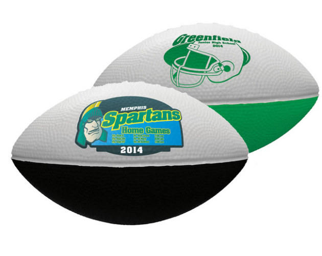 Full Color Process 2 Tone Foam Football (7")