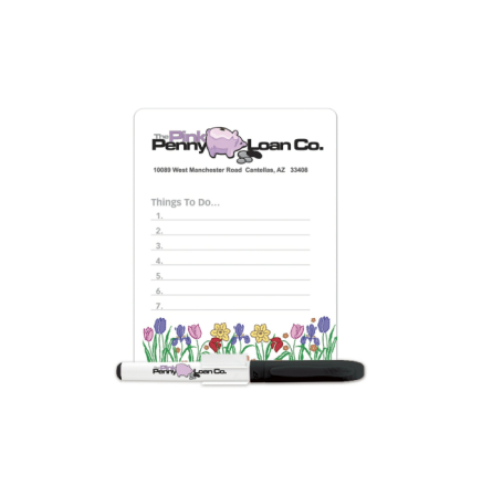 Dry Erase Magnetic Memo Board - Small