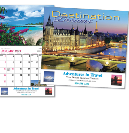 Destination Dreams Miniature Calendar