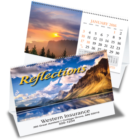 Reflections Desk Tent Calendar