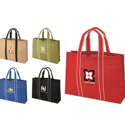 Colored Jute Tote