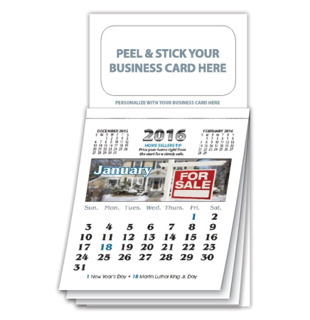 January 2016 Real Estate Calendar