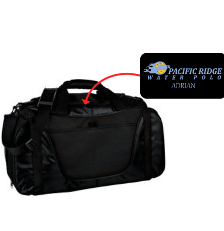 Personalized Two-Tone Duffel Bag
