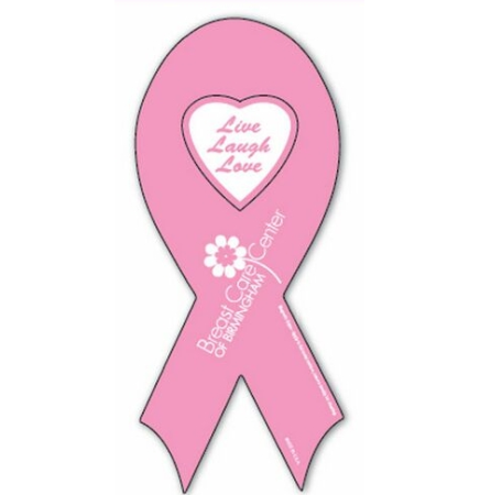 Pick 2 Auto Ribbon Magnet with Heart Shaped Center