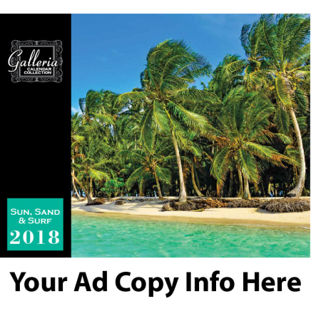 Sun, Sand and Surf Wall Calendar