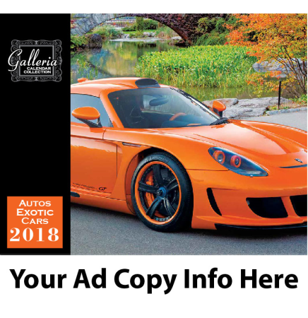 Exotic Cars Wall Calendar