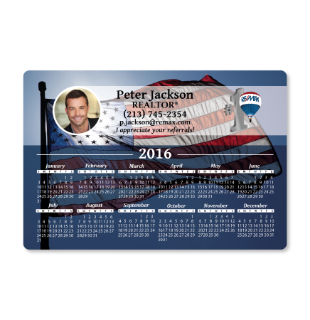 Flag Calendar Magnet