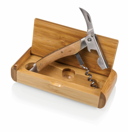 Elan Corkscrew in Bamboo Box