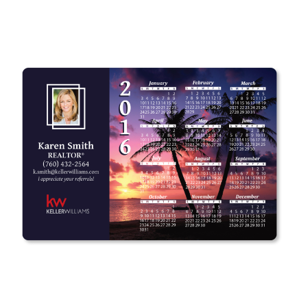 Tropical Calendar Magnet