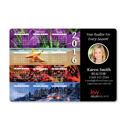 4 Seasons Calendar Magnet