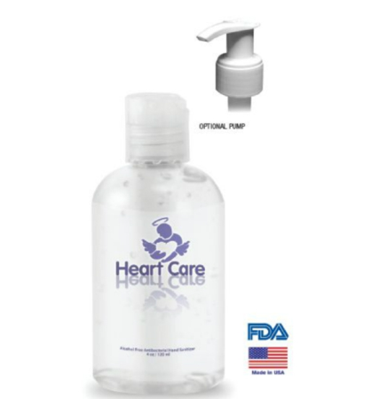 Alcohol Free Unscented Antibacterial Hand Sanitizer Gel - 4 Oz.