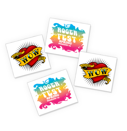 Custom Temporary Tattoos (1.5"x1.5")