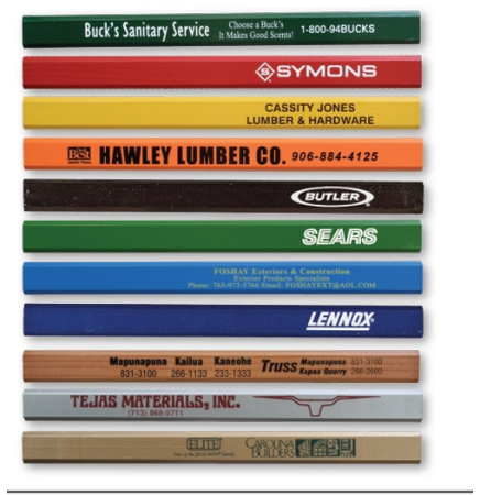 Enamel Carpenter Pencil