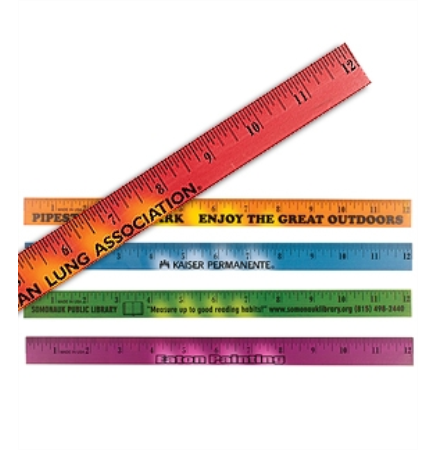 12" Mood Wood Ruler (Spot Color)