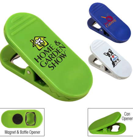 Magnetic Bottle Opener/Bag Clip (Full Color Digital)