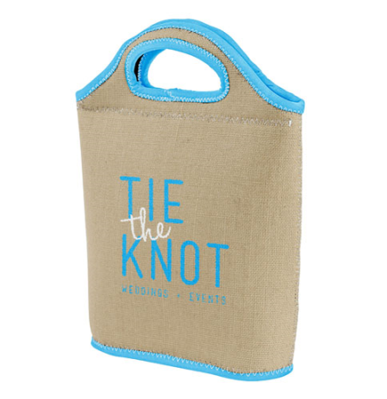Venti Burlap-Neoprene Lunch Bag