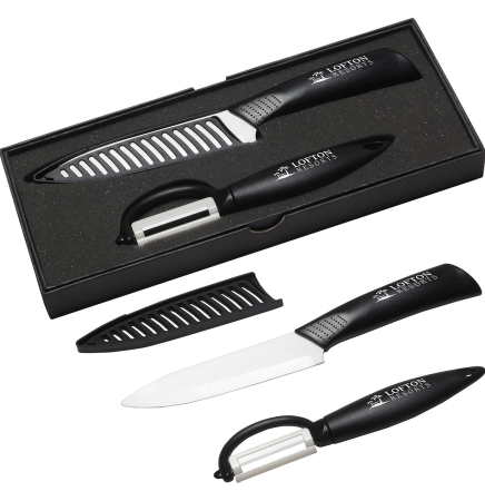 Quick Cut Ceramic Knife & Peeler Set