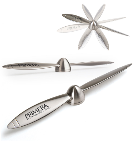High Flyer Chrome Desktop Paperweight/ Letter Opener