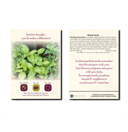 Mixed Herbs Seed Packet
