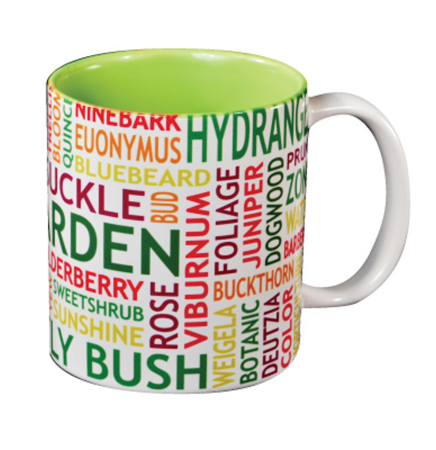 White with Lime Interior C Handle Mug - 11oz.