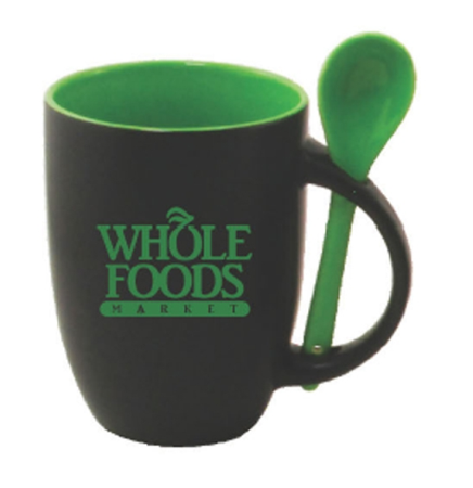 12 Oz. Parker Ceramic Mug w/ Spoon