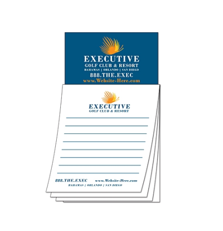 Magna-Pad 25 Sheet Note Pad w/ Business Card Magnet (3.5"x6.25")