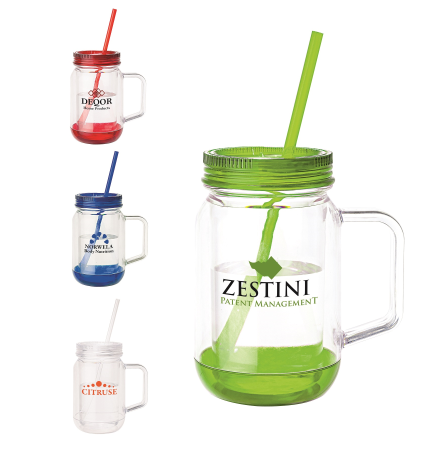 17 oz. Handled Mason Jar Mug