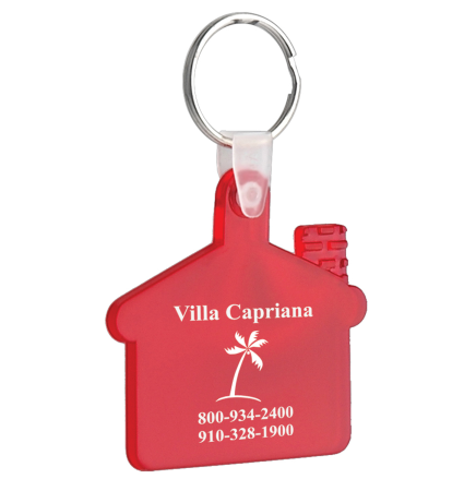 Soft Squeezable Key Tag (House)