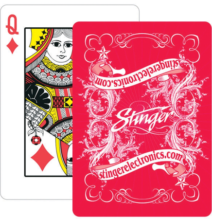 Paper Custom Poker Size Playing Card - 1 Color