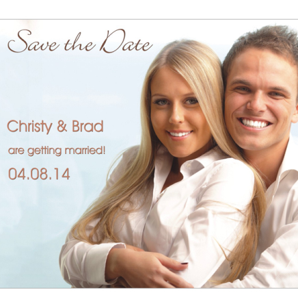 Full Color Save the Date Magnet (4"x 3 1/2") with Envelopes - 48 Hour Turnaround