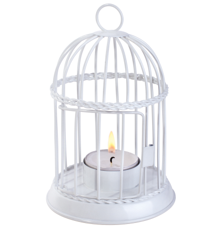 Birdhouse Shaped Tea Light Holder