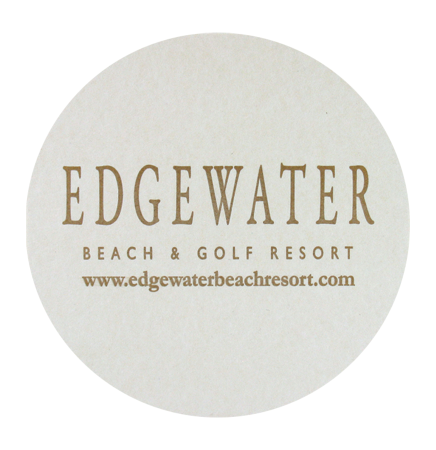 4" Round 80pt Heavyweight Pulp Board Coaster