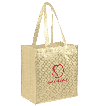 Metallic Grocery Bag with Insert