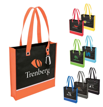 Accent Tote Bag w/ Metal D Ring