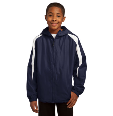 Sport-Tek Youth Fleece-Lined Colorblock Jacket