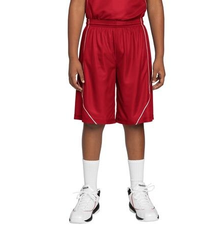 Sport-Tek Youth PosiCharge Mesh Reversible Spliced Shorts
