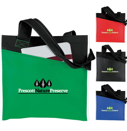 Angled Pocket Tote Bag