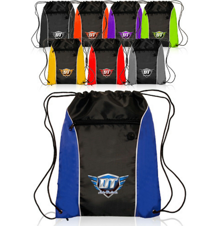 Color Side Drawstring Backpack