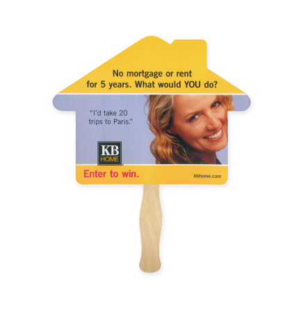 House Shape Single Hand Fan