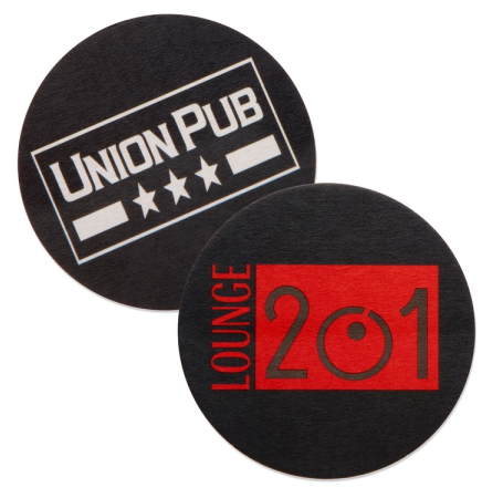 35-40 Point. 4" Pulp Board Coaster - Round or Square