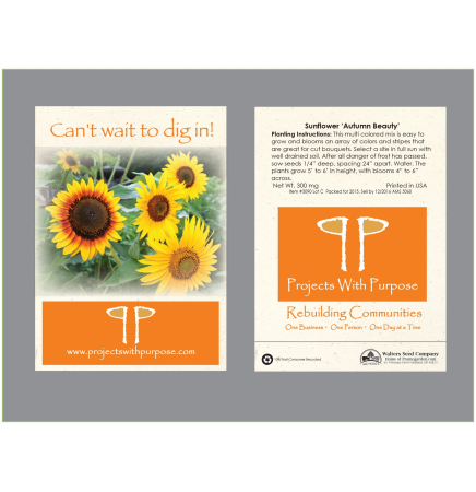 Sunflower Autumn Beauty Seed Packet