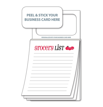 Stock Magnetic Scratch Pad "Grocery List"
