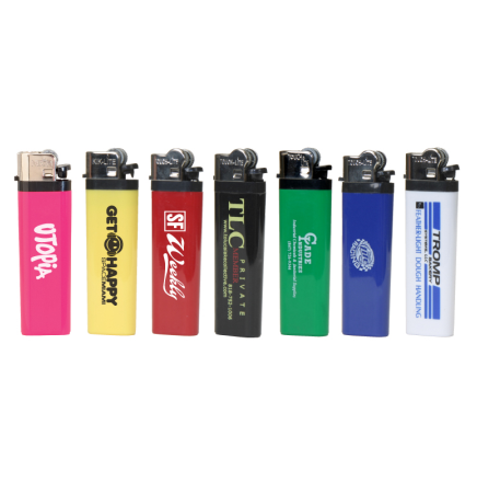 Solid Colored Standard Flint Cigarette Lighter