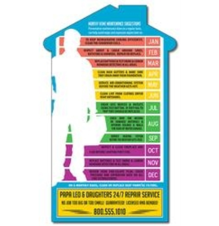 Delivery Magnet House Shape (3.75x6.125)-20 mil.